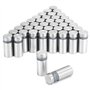 QWORK® Pack de 40 supports de verre en inox entretoises murales 12x25mm pour panneaux publicitaires et photos - intérieur & exté