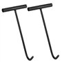 QWORK® Lot de 2 Leviers de Couvercle de Canal de 30 cm - Crochet Leve Plaque - Acier Fiable avec Finition Soignée