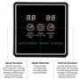 QWORK® Système de brumisation Intelligent pour Reptiles, humidificateur pour Reptiles, Buses de pulvérisation à 360°, pour l'arr