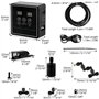 QWORK® Système de brumisation Intelligent pour Reptiles, humidificateur pour Reptiles, Buses de pulvérisation à 360°, pour l'arr