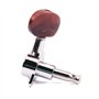 Alnicov 3L3R chevilles de réglage fermées accordeurs de tête de machine boutons en plastique ambre pour guitare électrique ou ac