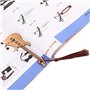 Alnicov 1C09 Marque-page en bambou avec pompons pour projets de bricolage et cadeaux