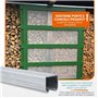 TENDAGGIMANIA Rail pour Portes Coulissantes Monorail en FER Galvanisé MR3 pour Toiles en PVC, auvents gazebi pergolas baraques, 