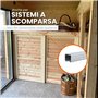 TENDAGGIMANIA Rail pour Portes Coulissantes Monorail en FER Galvanisé MR3 pour Toiles en PVC, auvents gazebi pergolas baraques, 