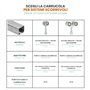 TENDAGGIMANIA Rail pour Portes Coulissantes Monorail en FER Galvanisé MR3 pour Toiles en PVC, auvents gazebi pergolas baraques, 
