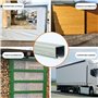 TENDAGGIMANIA Rail pour Portes Coulissantes Monorail en FER Galvanisé MR3 pour Toiles en PVC, auvents gazebi pergolas baraques, 