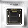HumanCentric Kit de montage VESA compatible avec Intel NUC | Support adaptateur VESA pour fixer un mini ordinateur NUC à l'arriè