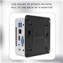 HumanCentric Kit de montage VESA compatible avec Intel NUC | Support adaptateur VESA pour fixer un mini ordinateur NUC à l'arriè