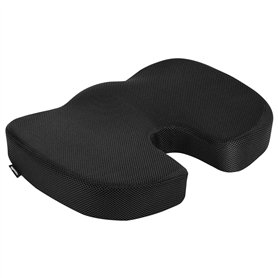 Amazon Basics Rectangulaire Coussin d’assise en mousse à mémoire de forme pour siège de bureau