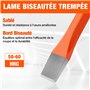 ValueMax Jeu de 3 Burins Ciseaux à Froid pour Maçonnerie et Béton - Burins Plats en Acier Chrome Vanadium 16 x 170, 12 x 150, 10