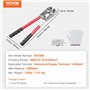 VEVOR Pince à Sertir 6/10/16/25/35/50 mm² Outil de Sertissage Cosses de Câbles Batterie en Aluminium Cuivre AWG10-1/0 avec 6 Tai