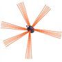 VEVOR Kit de Ramonage Poêle Pellet Cheminée 9 m Brosse de Nettoyage 360° avec 9 Tiges Flexibles Nylon Accessoires Nombreux pour 
