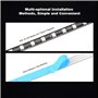 J&D Bande lumineuse à LED PC RVB, 2-Paquet Bandes Lumineuses Adhésives Magnétiques Extension avec RGB 4Pin pour Boîtier Mère/Ord