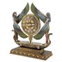 Design Toscano WU71647 Horloge sculptée néo-égyptienne Les Ailes d’Isis Multicolore 12