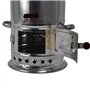 Hakan Bouilloire à thé turque portable Samovar pour camping, bouilloire à eau de camping, théière en bois au charbon, chauffe-ea