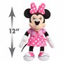 Just Play Peluche Musicale La Maison Magique de Mickey Mouse Disney Junior avec Effets sonores et Lumineux, Minnie Mouse, Jouet 
