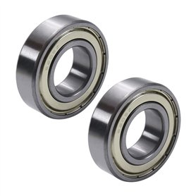 Othmro Lot de 2 roulements à billes à gorge profonde 6205ZZ - 25 x 52 x 15 mm - Double blindage