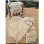 BIRAMBEAU, kit Courses et Conservation, composé d'un Sac de Courses, Lot de 6 Filets réutilisables pour Fruits et légumes, Lot d