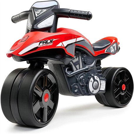 FALK - Draisienne Moto Racing Team - Roues Larges sécurisantes - Dès 2 Ans - 40% de Plastique recyclé - Fabriqué en France - 540