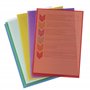 OXFORD Lot de 24 Pochettes Coins Plastiques A4 Lisses Epaisseur 12/100ème Coloris Assortis