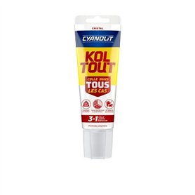 Colle de fixation et d'étanchéité - CYANOLIT - Cristal - Tube 125 ml - Transparent - Pratique et flexible