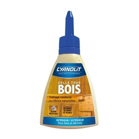 Colle bois - CYANOLIT - Bois et dérivés - 290 g - Haute résistance - Idéale pour bois et matériaux dérivés