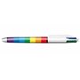 Rainbow BIC Lot de 3 stylos à bille rétractables 4 couleurs en 1