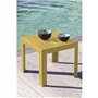 Table basse - GROSFILLEX - MIAMI - 40x40x39cm - Jaune indien