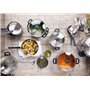 Beka 12030244 Polo Couscoussier + couvercle verre en acier inoxydable 24 cm, Gris