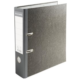 Exacompta - réf. 53709E - Carton de 20 classeurs à levier papier marbré gris - Dos 80 mm - Mécanique 80 mm - Dimensions extérieu