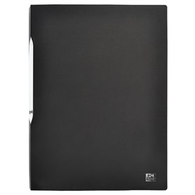 OXFORD Protège-Documents Stand'Up A4 200 vues / 100 Pochettes Couverture Polypro Opaque Noir