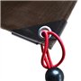 THIRARD - Lot de 4 tendeurs en caoutchouc à boules, 4mmx40cm, rouge