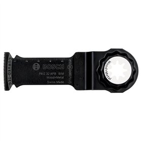 Bosch Accessories Lame de scie Bois et Métal BIM 32x60 mm BOSCH PAIZ 32 APB Starlock Plus pour outil oscillant - 2608662315