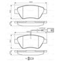 Bosch BP339 - Plaquettes de Frein Avant pour Voiture - Qualité Bosch - Réduction du Bruit et de la Poussière - Certifié ECE-R90 