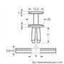 Restagraf - Rivet Plastique Multi-Usage - Compatible avec Citroën, Mitsubishi, Peugeot (Certains Véhicules) - Réf. 130159 - Sach