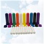 Healifty Lot de 20 tubes d'inhalation nasale vides rechargeables pour huiles essentielles aromathérapie avec barre en coton