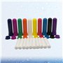 Healifty Lot de 20 tubes d'inhalation nasale vides rechargeables pour huiles essentielles aromathérapie avec barre en coton