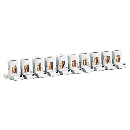 Legrand LEG34000 - Série de 10 BORNES séparables capacité 2 Pas 15 mm x 6 mm