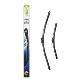 VALEO Silencio Essuie-glace - VF942-1 Paire d'Essuie-glace Plats 650 mm / 380 mm d'Origine de Haute performance