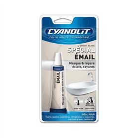 Enduit spécial email - CYANOLIT - 15 ml - Réparation et finition de surfaces émaillées