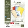 Exacompta - Réf. 420000E - Paquet de 100 chemises semi-rigides Forever® 170 g/m2 - chemises 100% recyclées et certifiées Ange Bl