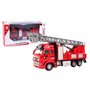 TURBO CHALLENGE - Camion de Pompier - Vehicules d'Interventions - 022924-1/38 - Véhicule Rétro-Friction - Rouge - Métal - À Part
