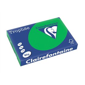 CLAIRALFA Ramette 500 Feuilles Papier 80g A3 420x297 mm Certifié FSC vert billard