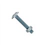 Boulon poelier - acier zingué - 5 x 30 mm - lot de 16