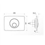 NICOLL PPL25002 Plaque de Commande Double volume-Blanche-0709176