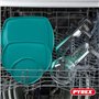 Pyrex Cook & Store - Lot de 3 Boîtes de Conservation Rondes avec Couvercles - 0,35L, 1,1L, 2,3L - Verre Borosilicate - Larges Po