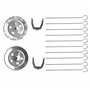 Grill vertical - LIVOO - DOM323 - 1500W - Jusqu'a 2,5 Kg - 1 broche centrale et 10 brochettes de 23 cm - Minuterie et rotation 3
