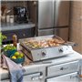 Plancha électrique inox 2 thermostats - Livoo - DOC302 -