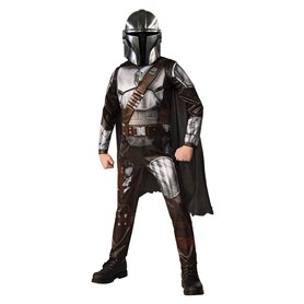 RUBIES - STAR WARS Officiel - Costume de Luxe The Mandalorian - Taille 3-4 Ans - Déguisement Enfant Costume de Luxe Le Mandalori