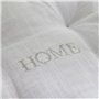 Coussin de sol - TODAY - CHARME - Slub x Chambray x Broderie Capucine - 40 x 40 x 10 cm